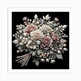 Bouquet Of Roses 1 Art Print