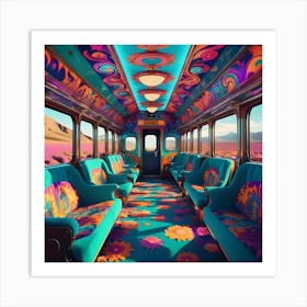 Psychedelic Express 5 Art Print