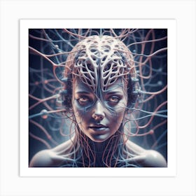 Cyborg Woman 111 Art Print