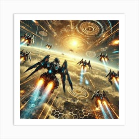 Helios Guardians Role Converted Art Print