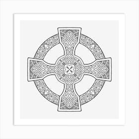 Cross Mandala 08 Art Print