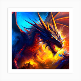 The Space Dragon Art Print