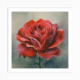 Red Rose 3 Art Print