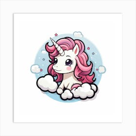 Cute Unicorn 452 Art Print