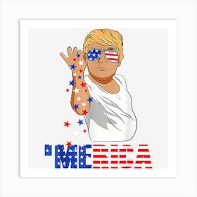 Hot Trend Funny Trump Salt Merica Freedom 4th Of July Y6 Art Print