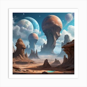 Alien Landscape art print 1 Art Print