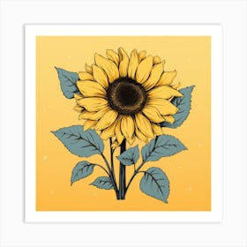 Sunflower 11 Art Print