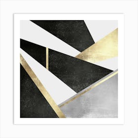 Golden geometry 11 Art Print