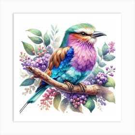 Lilac-breasted Roller Art Print