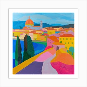 Abstract Travel Collection Florence Italy 2 Art Print