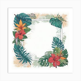 Tropical Frame 1 Art Print