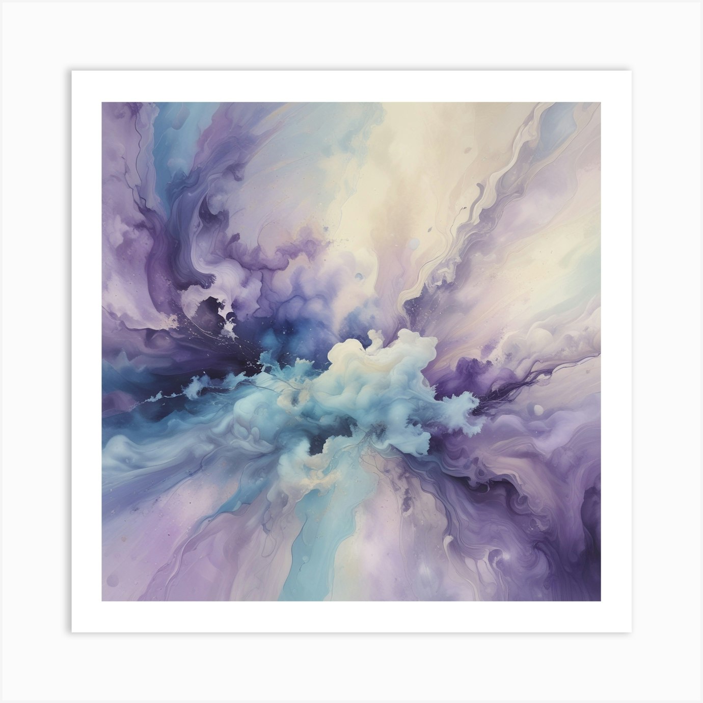Purple Watercolor Swatches - Fine Art Print Purple Watercolor Swatches - Fine Art Print