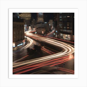 City At Night 2 Art Print