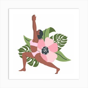 Yoga Pose Art Print