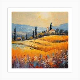 Sunlit Horizons: Italian Impression Art Print