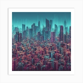 Futuristic Cityscape 25 Art Print