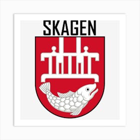 Skagen Coat Of Arms Art Print