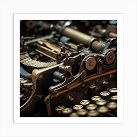 Old Typewriter 1 Art Print