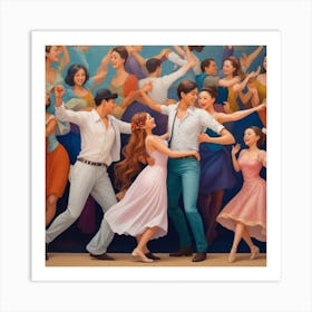 Dancers 3 Art Print