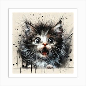 Cat Painting 1 Art Print