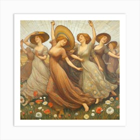 Dance Of The Flowers 1 Art Print