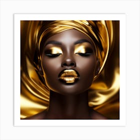 Gold Beauty Art Print