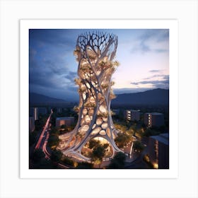 Tree Tower 1 Art Print