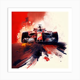 Ferrari F1 Car Art Print