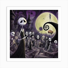 Nightmare Before Christmas 3 Art Print