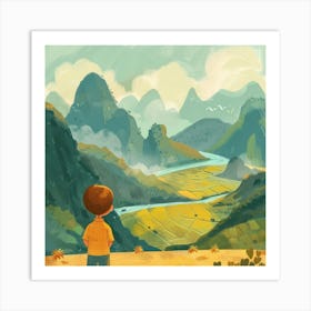 Chinese Landscape 2 Art Print