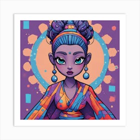 Asian Girl 14 Art Print