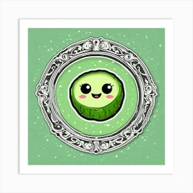 Kawaii Avocado Art Print