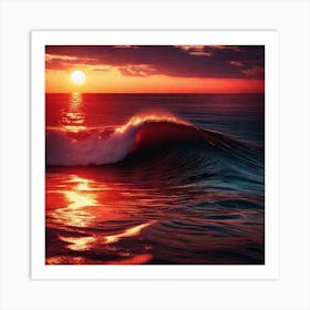 Sunset In The Ocean 23 Art Print