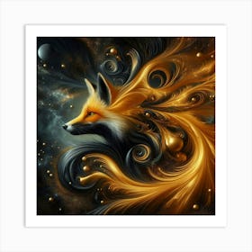 Golden Fox Art Print