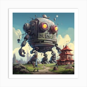 Giant Robot Art Print