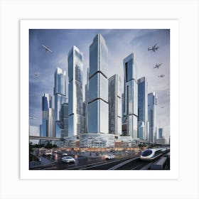 Futuristic Skyscraper 21 Art Print