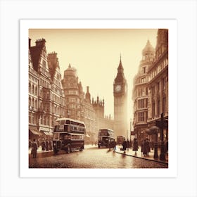 London Street Scene Art Print