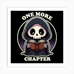 One More Chapter Grim Reaper Art Print