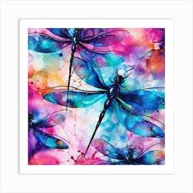 Dragonflies 28 Art Print