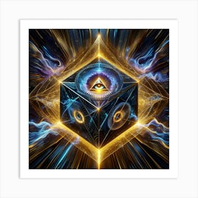 Mystical Cube Art Print