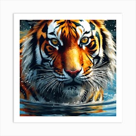 Close Encounter, Bengal Tiger Art Print