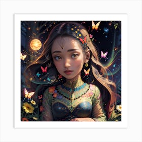 Fairytale Girl Art Print