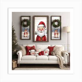 Christmas Santa Art Print