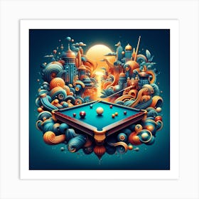 Pool Table Art Print