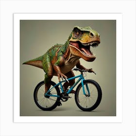 Leonardo Lightning Trex Bike Art 0 Art Print