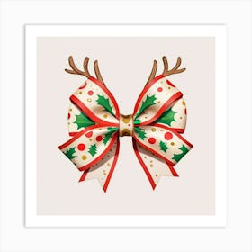 Reindeer Bow Art Print