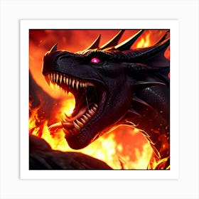 Infernal Dragon 1 Art Print