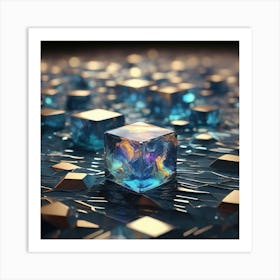 Cubes Of Ice Art Print