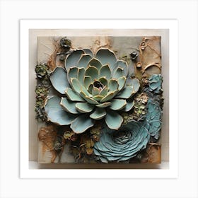 Succulent core Art Print