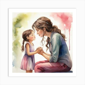 Mother And Daughter Art Print